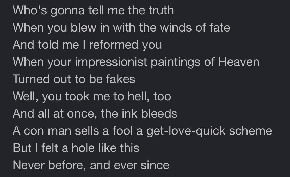aStar_flower's tweet photo. @TayEndedYourFav And then Taylor wrote these. Olivia’s a great writer don’t get me wrong, but Taylor is the youngest woman in the song writer’s hall of fame for a reason lol🤷 https://t.co/qWKptPMmt9