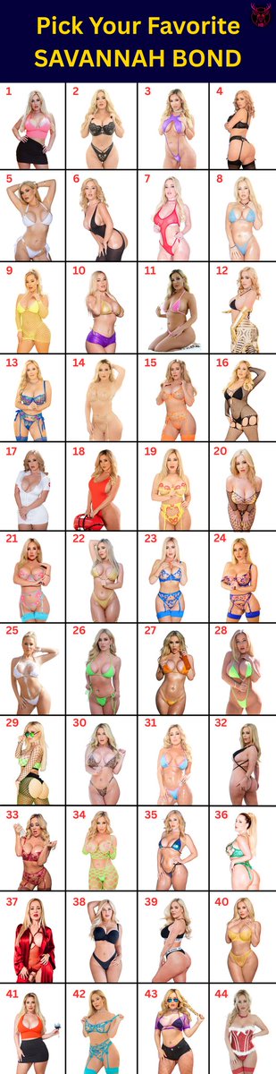 HypnoBambii69's tweet photo. Pick your favorite @savannahbond__ outfit! Savannah is my absolute favorite so I had a hard time narrowing down her selection LOL. #goon #savannahbond #blonde https://t.co/t5U9O1yrg7