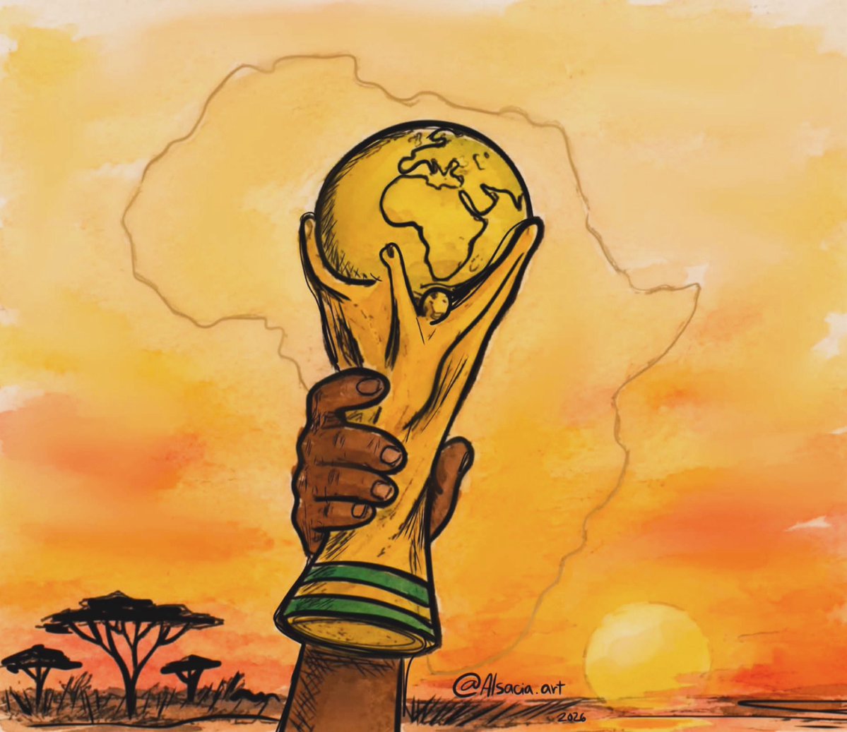 AlsaciaPlaz's tweet photo. Opinión impopular: Quiero que un país africano gane este Mundial. ¡Los veo brillando! ganando pese a las dificultades y pocos recursos. África es cuna de titanes del fútbol. Sería un momento histórico y hermoso verlos levantar la copa. ¡Ojalá sea su momento! https://t.co/UeQB5U6CYc