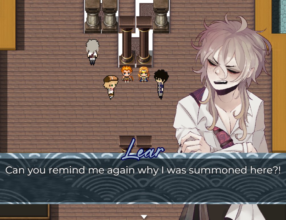 BanyaLaplace's tweet photo. It seems you all enjoyed seeing Lear last #screenshotsaturday so have another shot with him! ๐graphics are still placeholders here as you can see but trust the process ๐
#rpgmaker #rpgmakerhorror #ruleofsalt https://t.co/Xn5KqUsmTX