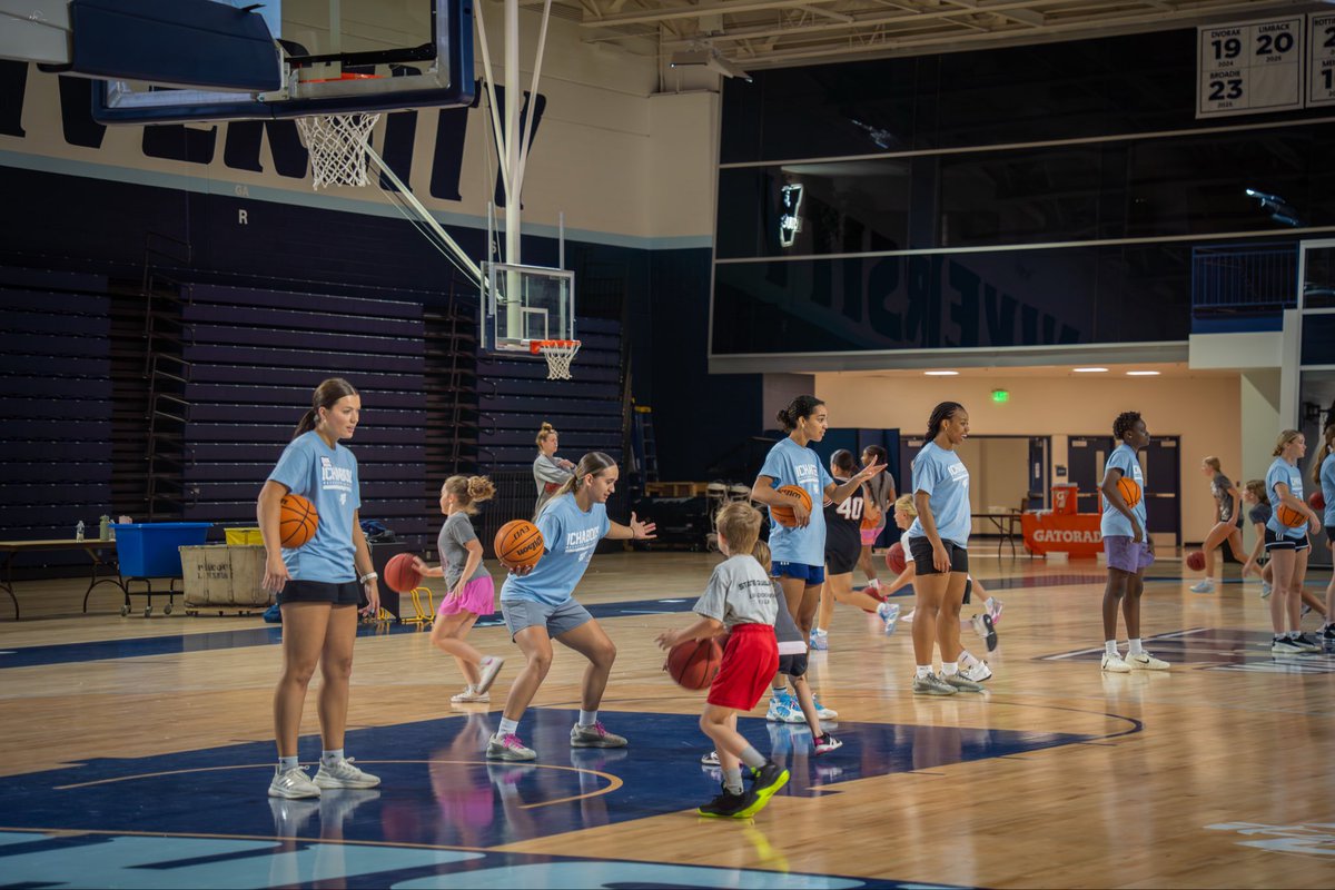 IchabodWBB's tweet photo. We loved having our current Bods &amp; lil future Bods in Lee Arena this week! Our players stepped in to the role of “Coach” for youth camp - thank you for your direction, advice, &amp; positivity! https://t.co/YZEUlMYKtC