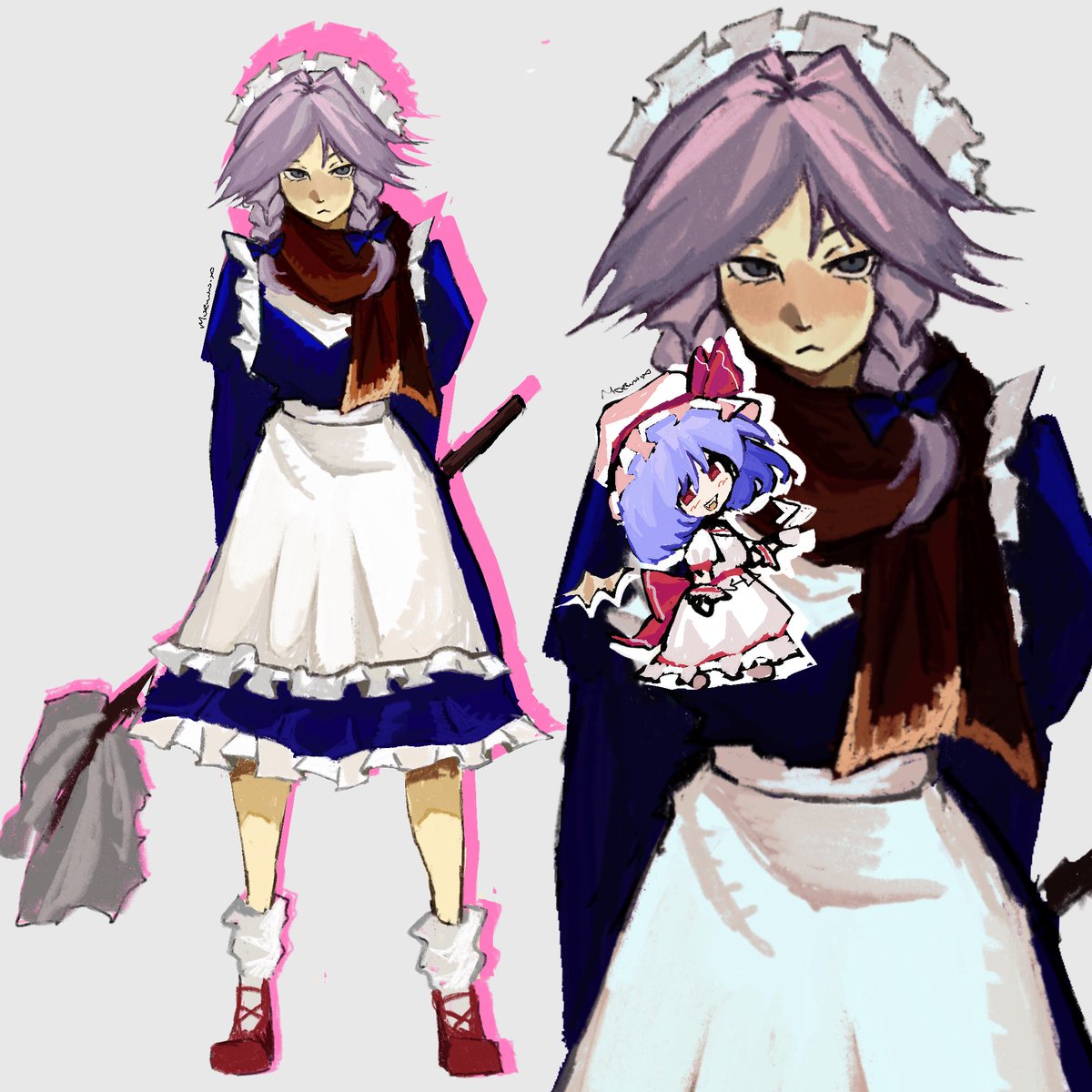 Scarletteb9's tweet photo. Sakuya #touhou https://t.co/apIrNr0w8b