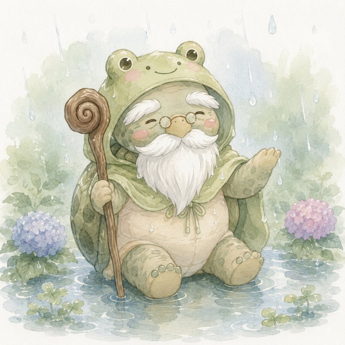 creator_tumugi's tweet photo. みんなのところはもう
梅雨入りした？
ジメジメして洗濯物が乾かないと
嫌になりますよね・・・

「ちょっと憂鬱だな」 「気分が上がらないな」
という方のために
カエルの被り物シリーズを
作りました！！

キャラクターによって
背景に何が出てくるかは
作ってみてのお楽しみです♪

リプ欄にプロンプト
貼ってあるから
引用して作ってみてね！  みんなで可愛いイラストを広めて
梅雨の憂鬱な気分を
吹き飛ばしちゃおっ⭐️

人物系アイコンの方々も
できるので是非是非
引用して、息抜きしませんか♪？