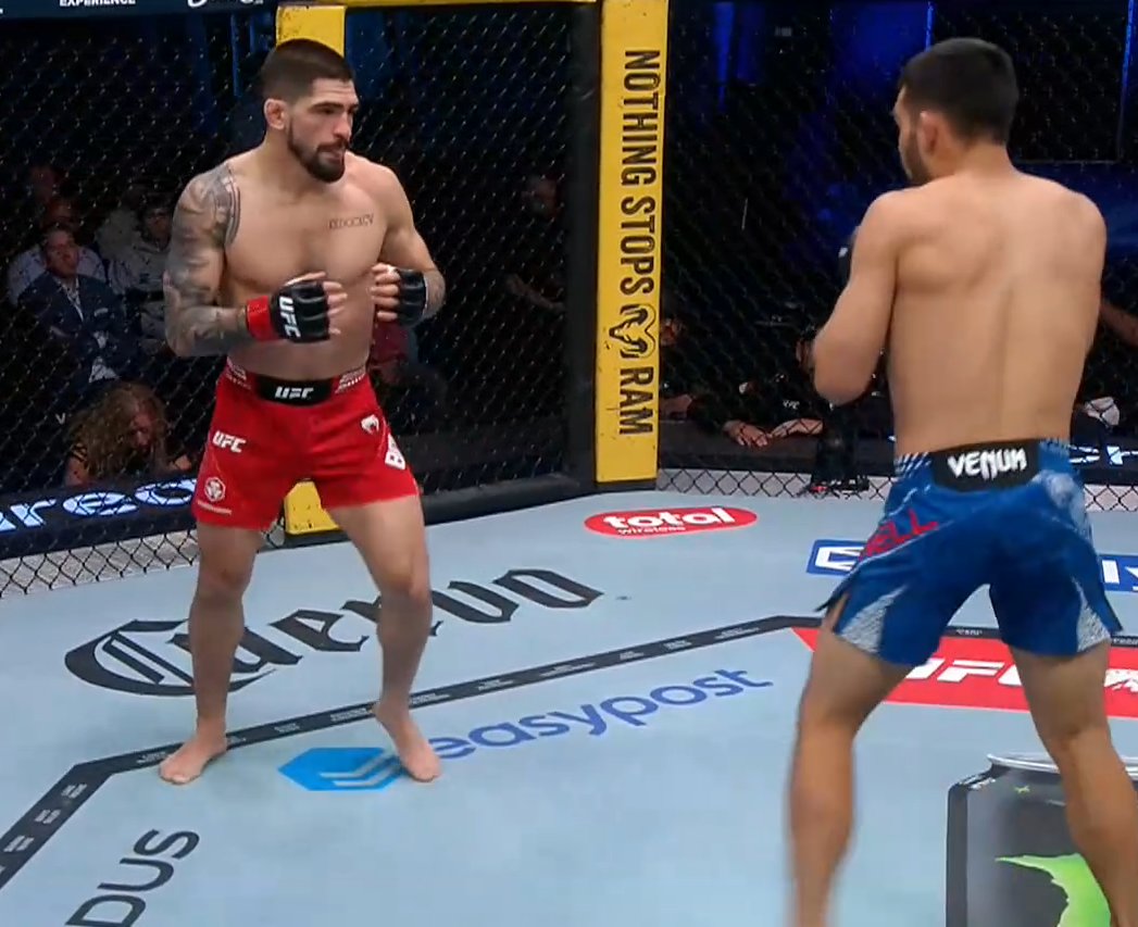 damienfarronMMA's tweet photo. Not to sound woke but Ilia fighting again a week after getting finished doesn't sit right with me.  #UFCVegas119 https://t.co/IoIV4O2omP