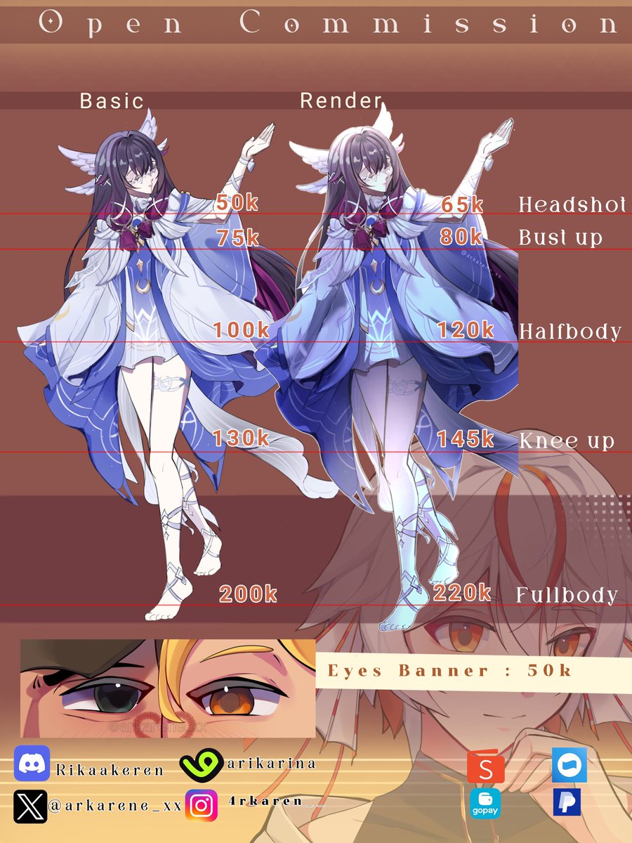 arkarene_xx's tweet photo. ✧Hi guys i open commissions for Local ✧
(inter only vgen)
───୨ৎ───
if you interested please DM me or Click My vgen link in my bio (⁠ ⁠◜⁠‿⁠◝⁠ ⁠)⁠♡
💗Like and 🔄Share highly apreciated Thank you!

#zonauang #artistindonesia #artidn #vgen #opencommission https://t.co/rheHF4rkBO