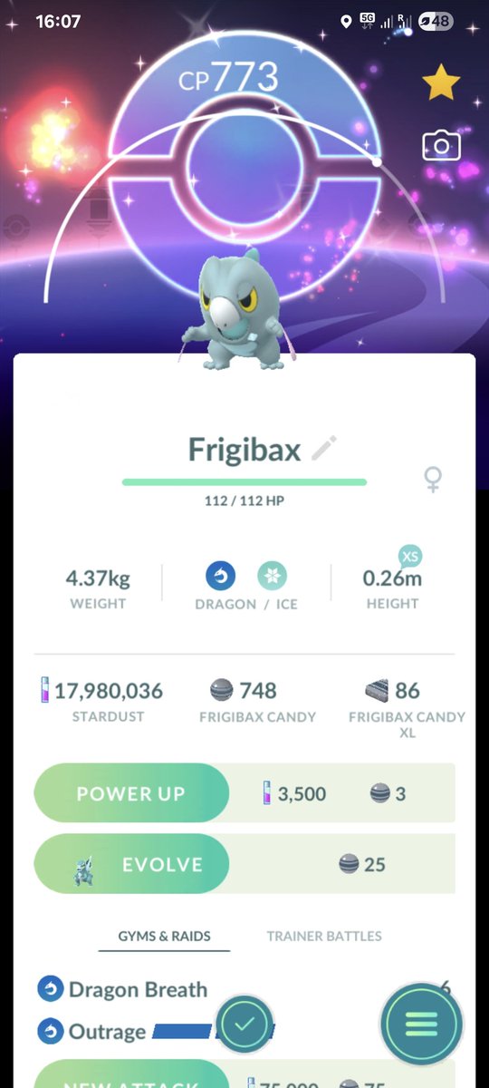 Hyacintho_Azul's tweet photo. Shiny with special background 😁 #GOsnapshot #frigibax #pokemongocommunityday https://t.co/JtTZ0NGw3l