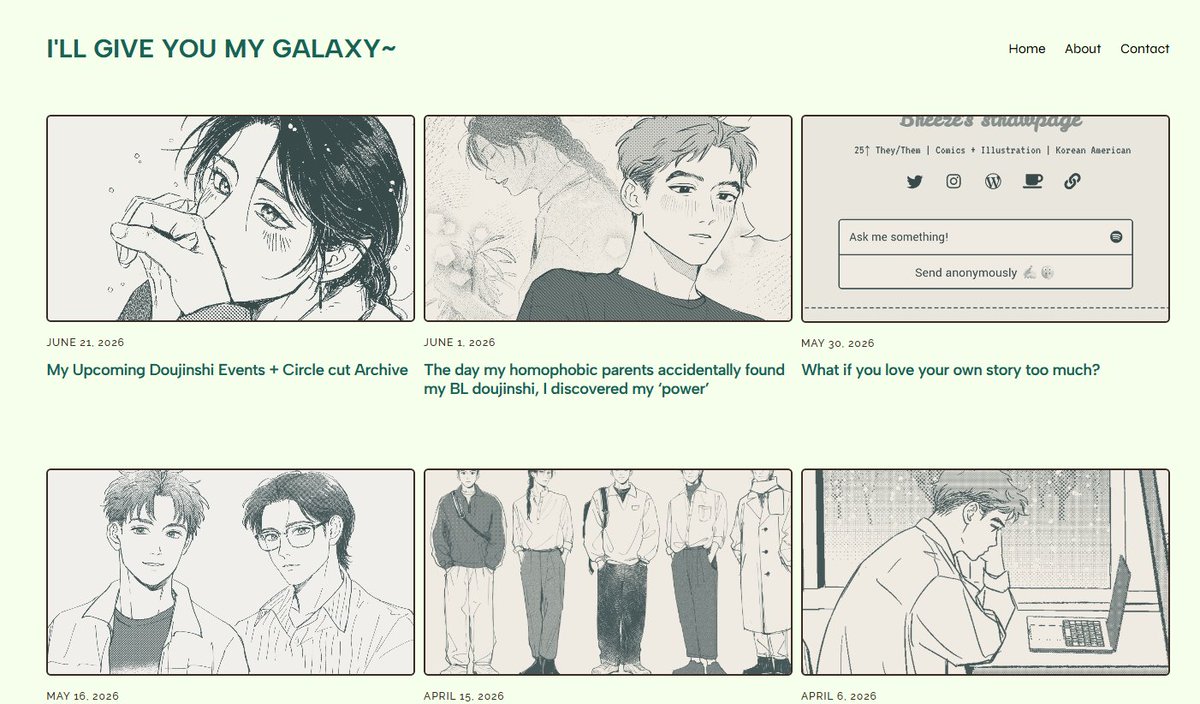 Blog update: In this entry, I talk about what I plan to bring to in upcoming events - Comitia and Jgarden.
I also show a past archive of circle cuts and explain the differences between the two events