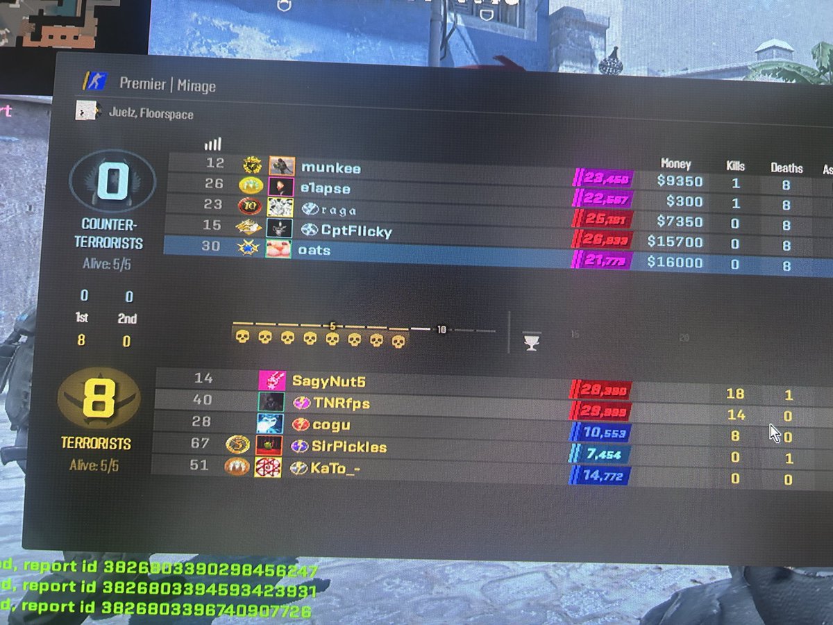 ColdOatz's tweet photo. Decided to try prem after watching the major and feeling really excited to play some cs on my day off. This shit is STILL riddled with hackers. It cannot be that hard to implement an anticheat. fucking blizzard would take care of this game better @valvesoftware @CounterStrike https://t.co/3ZIMymuDyZ