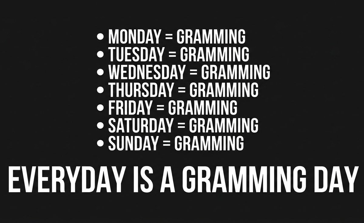 Grammingx's tweet photo. @Taofiq As long as everyone is Gramming I think WAGMI https://t.co/3Lg5scNrAS