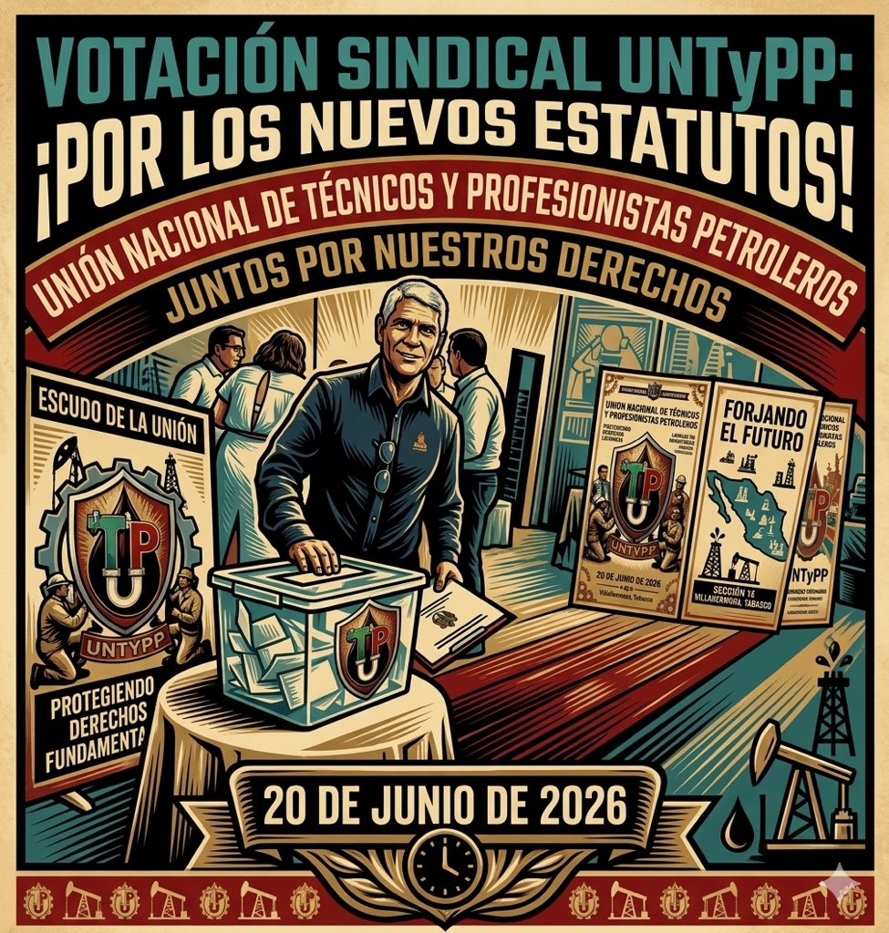 UntyppMadero's tweet photo. Hoy se votaron por unanimidad los nuevos Estatutos que rigen a la UNTyPP a nivel nacional.
#CongresoNacional #HastaLaVictoriaSiempre #UNTyPP #CEN #COMITESSECCIONALES #Seccion11 https://t.co/OxB154L8Og