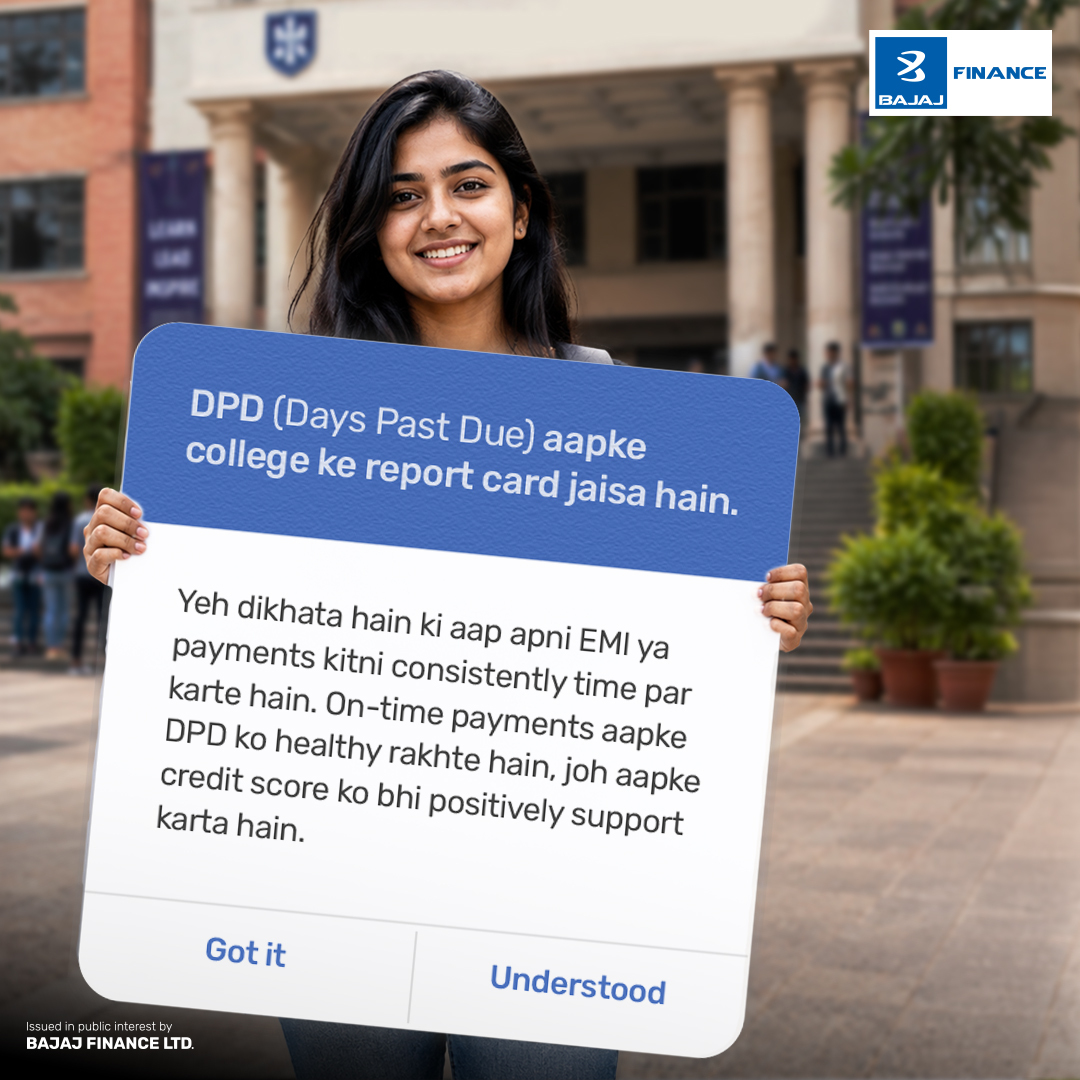 Bajaj_Finance's tweet photo. DPD ka matlab samajhna aapki credit health ke liye zaroori hai - khaaskar jab aap apni financial journey shuru kar rahe ho. 💳

#BajajFinance #BajajFinanceCustomerAwareness #SafeBankingTips #FinanceTips #DPD https://t.co/p4bM3Ojfu1