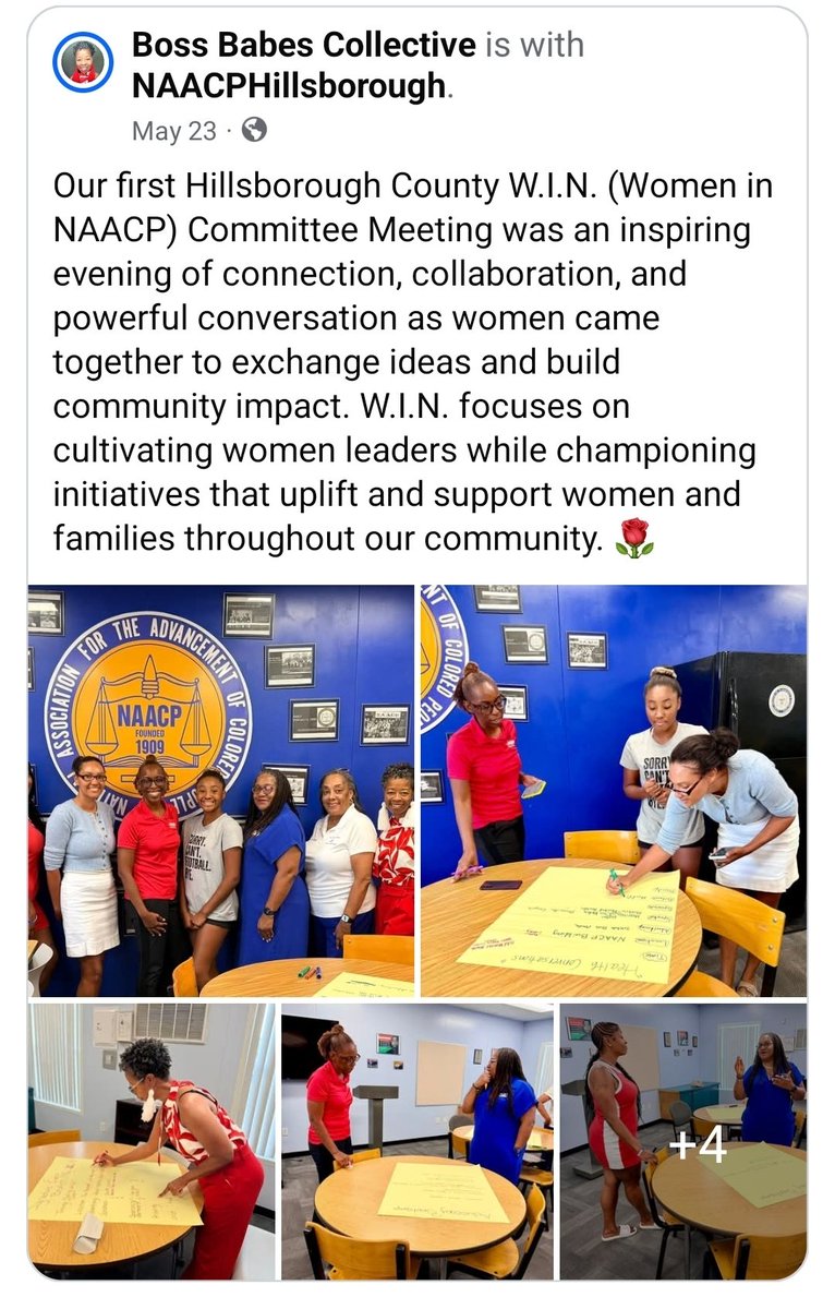 HillsbrghNAACP's tweet photo. RECAP: Thu May 23 🌠 1st Meeting of @HillsbrghNAACP W.I.N. (Women in the @NAACP ) 🖼 Photos by @Boss_Babes_Collective

🛖 Visit https://t.co/FqyBbyjJpn to Join/ Volunteer/ Donate ✨️ #ALLIN #KeepAdvancing @NAACP @usfnaacp @flnaacp @teenriotfl https://t.co/HyAntRwAwp
