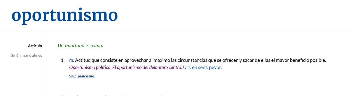 Valee50pe's tweet photo. @LuisGM1997 @termiyt_ @javioliveira De hecho, el concepto básico de oportunismo no está intrínsecamente ligado a la moral. se basa en aprovechar una circunstanci para obtener un beneficio propio. Por eso, abordar un tema que está en boca de todos para atraer más audiencia puede considerarse una conducta oportunista https://t.co/mfc0Qk25Sq