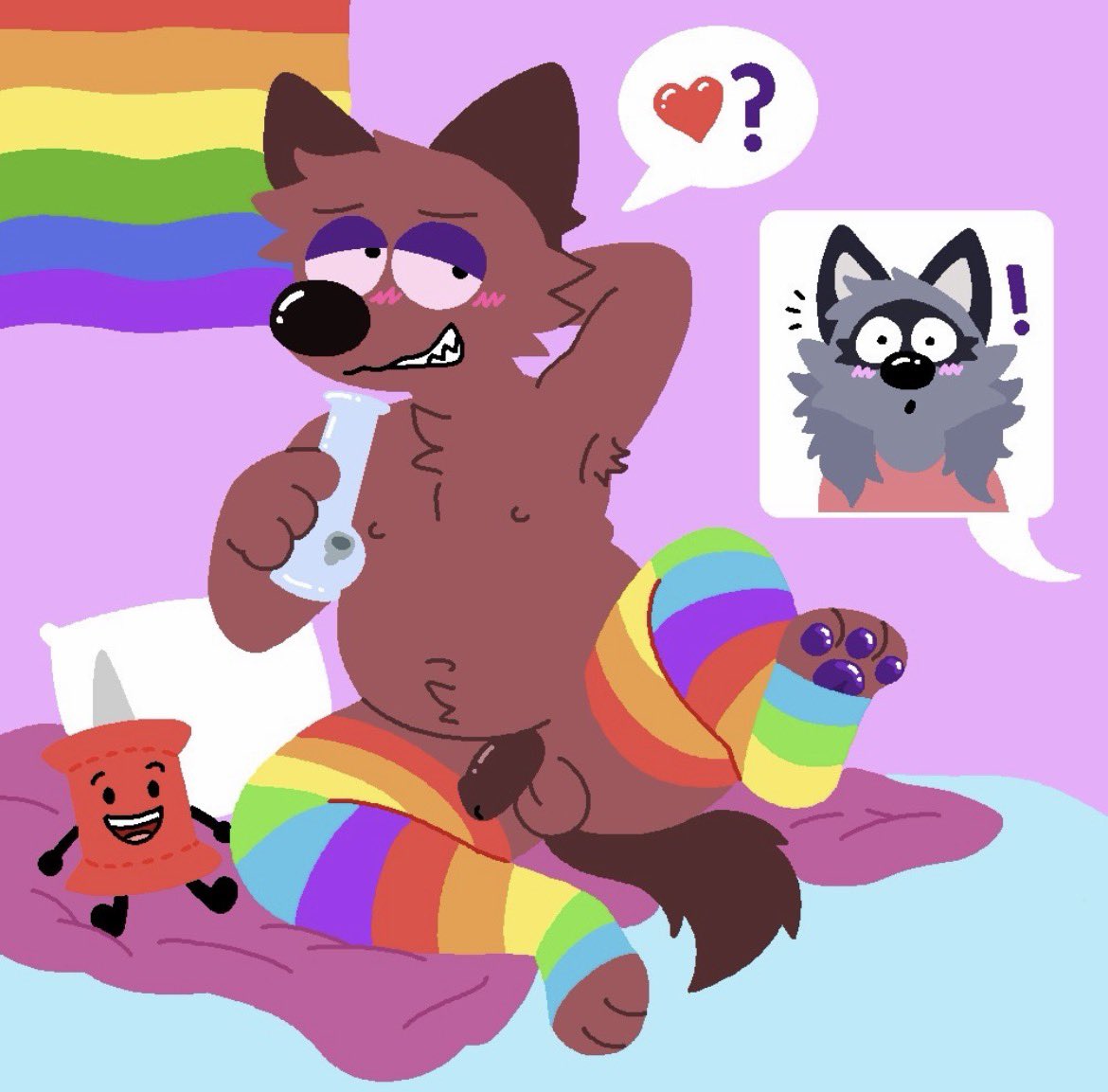 nighttime_fishy's tweet photo. Muahahahhahahahahhahahahhahahahhahahabah terrible jockstrap bro *makes it disappear with my mind* https://t.co/gtuQ12LMV3