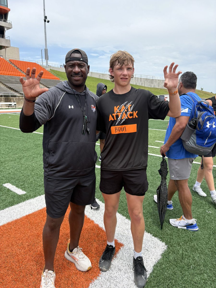 CarsonDarilek's tweet photo. Had a great time at the @BearkatsFB  camp, and performed well. Thank you to @31_CoachFAL for coaching me.

@CoachPerrone @MyRecruits_ 
@HSFBRecruitRprt @RMGNIL
@CoachTonyTNT https://t.co/cGQ7NASfGU