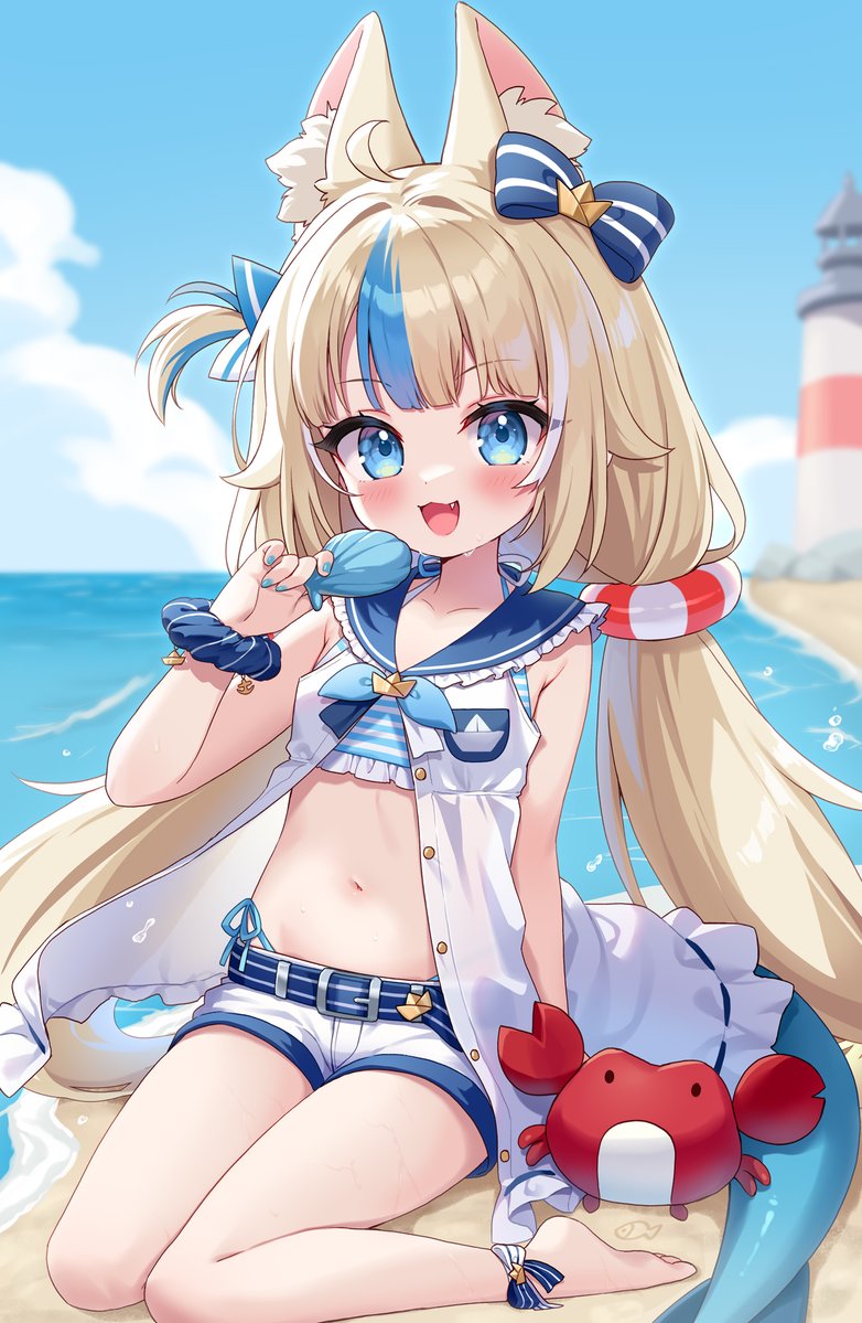 booniecake's tweet photo. Happy Birthday to our favorite feesh Saba!!~ 🐟🦀💙 https://t.co/C0nBP56fEK