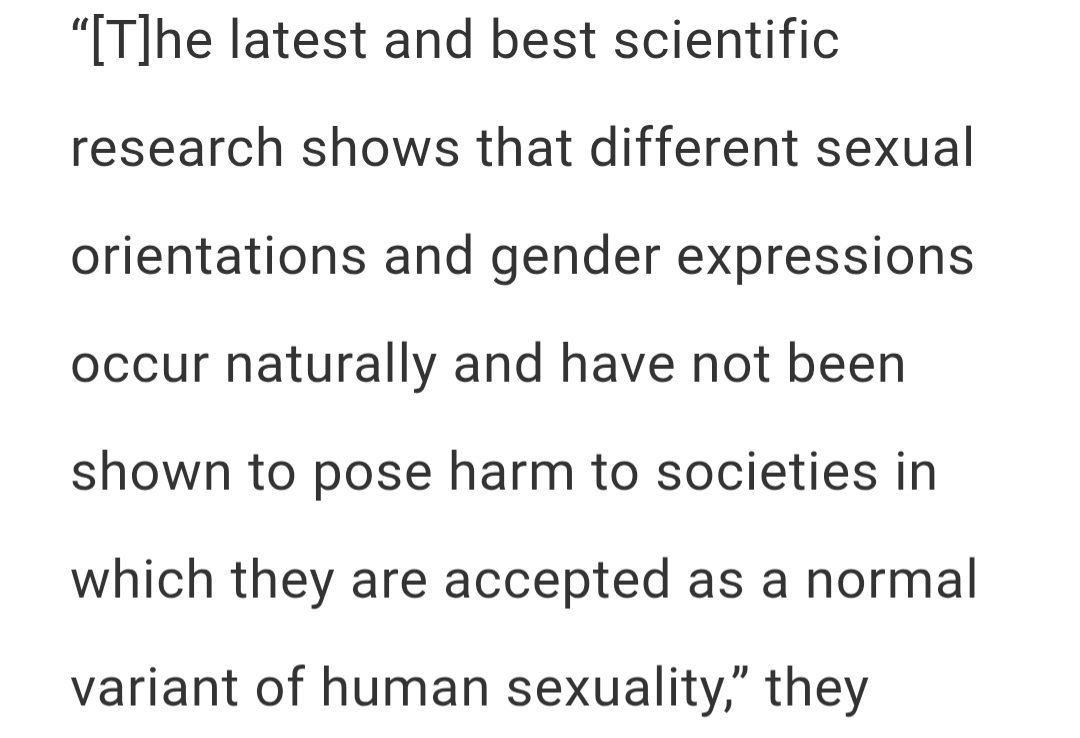 LeftistComet's tweet photo. @Pagan5242 Considering the APA statement and scientific consensus, if we were to follow your post that it shouldn't bother us if LGBTQ+ propaganda is banned, then the standard should equally apply to heterosexual propaganda. What, then, should be the definition of this "propaganda"? https://t.co/b2wdHOo75Q