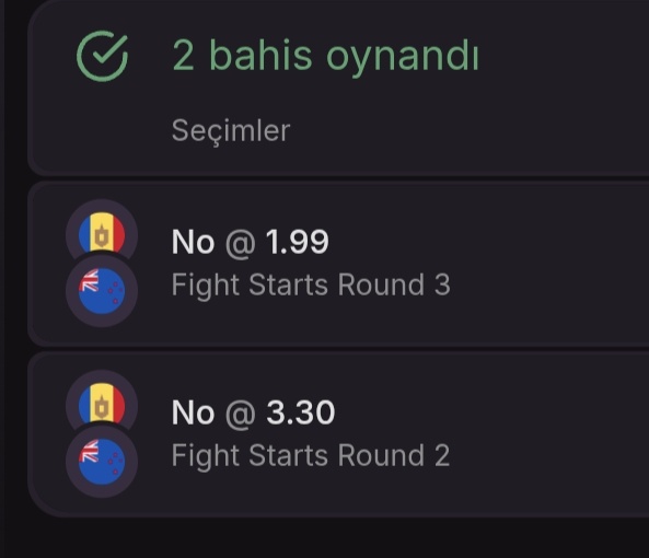 fedor_tips's tweet photo. Ufc

Cutelaba vs navajo

Maç 3. raundu görmez 1.99 yüksek güven 
Maç 2. raundu görmez 3.30 düşük güven 

Cloudbet Giriş: https://t.co/Rf9Km258UR https://t.co/6LMAC1zDMy