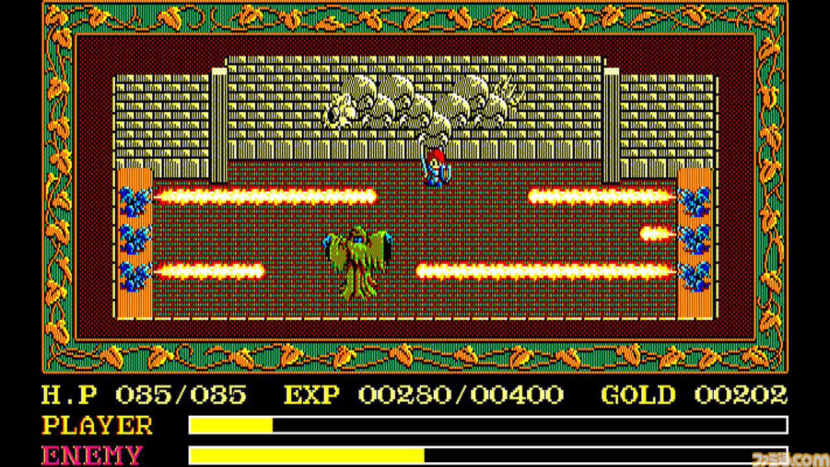 famitsu's tweet photo. 【今日は何の日？】
1987年6月21日『イース Ancient Ys Vanished Omen』がPC-88で発売。今年で39周年
https://t.co/ofFzozqhaI

ハードに合わせてリメイクを交えながら進化を続けたアクションRPGの金字塔的シリーズ。“半キャラずらし”と呼ばれるテクニックが話題に。 https://t.co/hZKIGq3Pvq