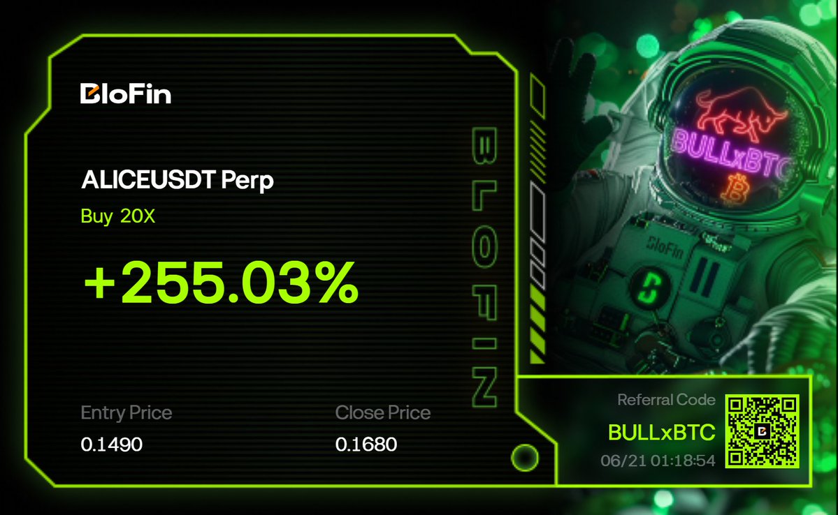 BULLxBTC's tweet photo. $ALICE took profit capturing a 12.75% move https://t.co/NqusImeBWE
