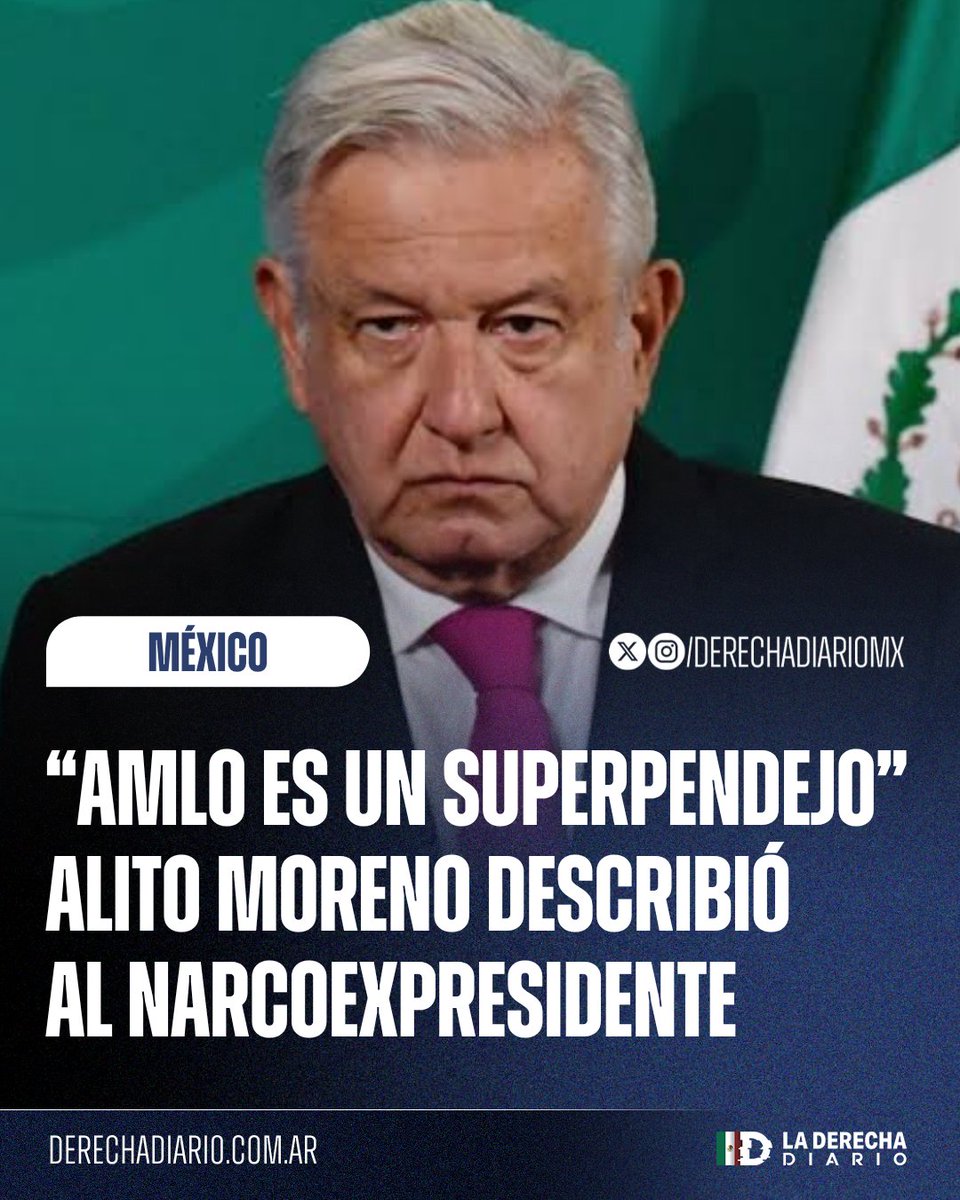 DerechaDiarioMX's tweet photo. 🇲🇽 | TAL CUAL: El dirigente del PRI, Alejandro "Alito" Moreno, describió al miserable narcoexpresidente: 

"Se quería hacer el inteligente, pero es un superpendejo". https://t.co/lcLnVQGAhB