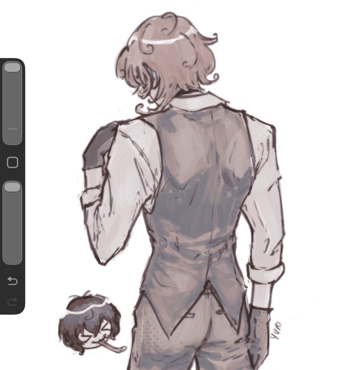 yumizuuki's tweet photo. i like drawing #chuuya's ass https://t.co/GIT9dVBbSf