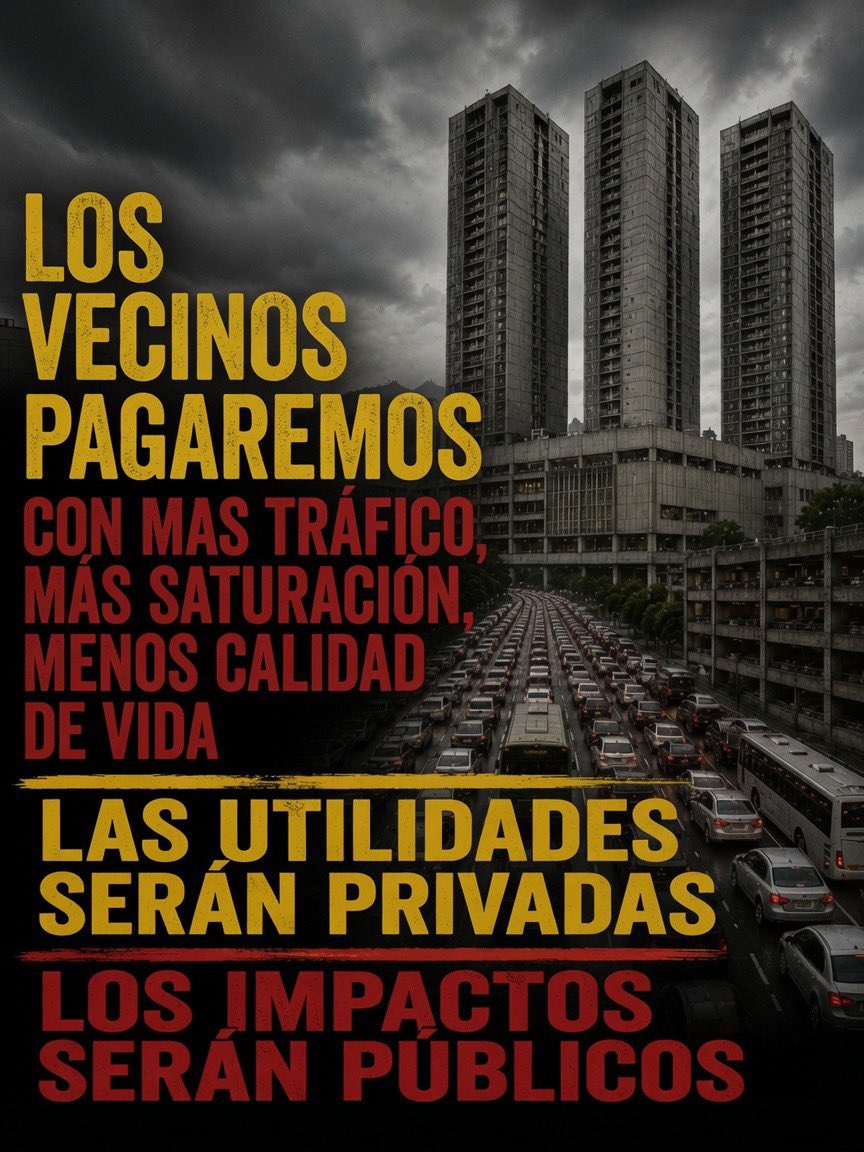 alto2273's tweet photo. Mientras el desarrollo es PRIVADO…
Los vecinos de Periférico 2273 pagaremos todo.
Con más tráfico, más saturación y menos calidad de vida.
Las utilidades serán privadas.
Los impactos serán públicos.
¿Esto es lo que nos ofrecen con el proyecto Periférico 2273?
@ClaraBrugadaM @GobCDMX Exigimos información clara, estudios serios de impacto y que no se haga a costa de los vecinos.
@SEDEMA_CDMX @LaSEMOVI @latinus_us 
#AltoPeriferico2273