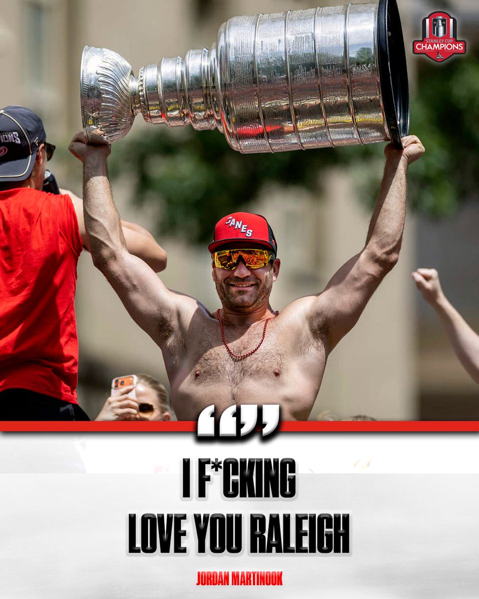 TheSurgeCast's tweet photo. Top quotes from the @Canes Stanley Cup Championship parade 

(via @RyanHenkel_, @OneTrueZach, @corylav) https://t.co/6zPj0uXw5j