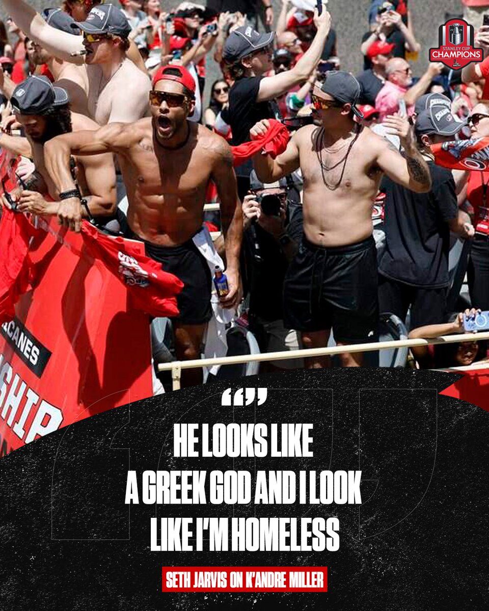 TheSurgeCast's tweet photo. Top quotes from the @Canes Stanley Cup Championship parade 

(via @RyanHenkel_, @OneTrueZach, @corylav) https://t.co/6zPj0uXw5j