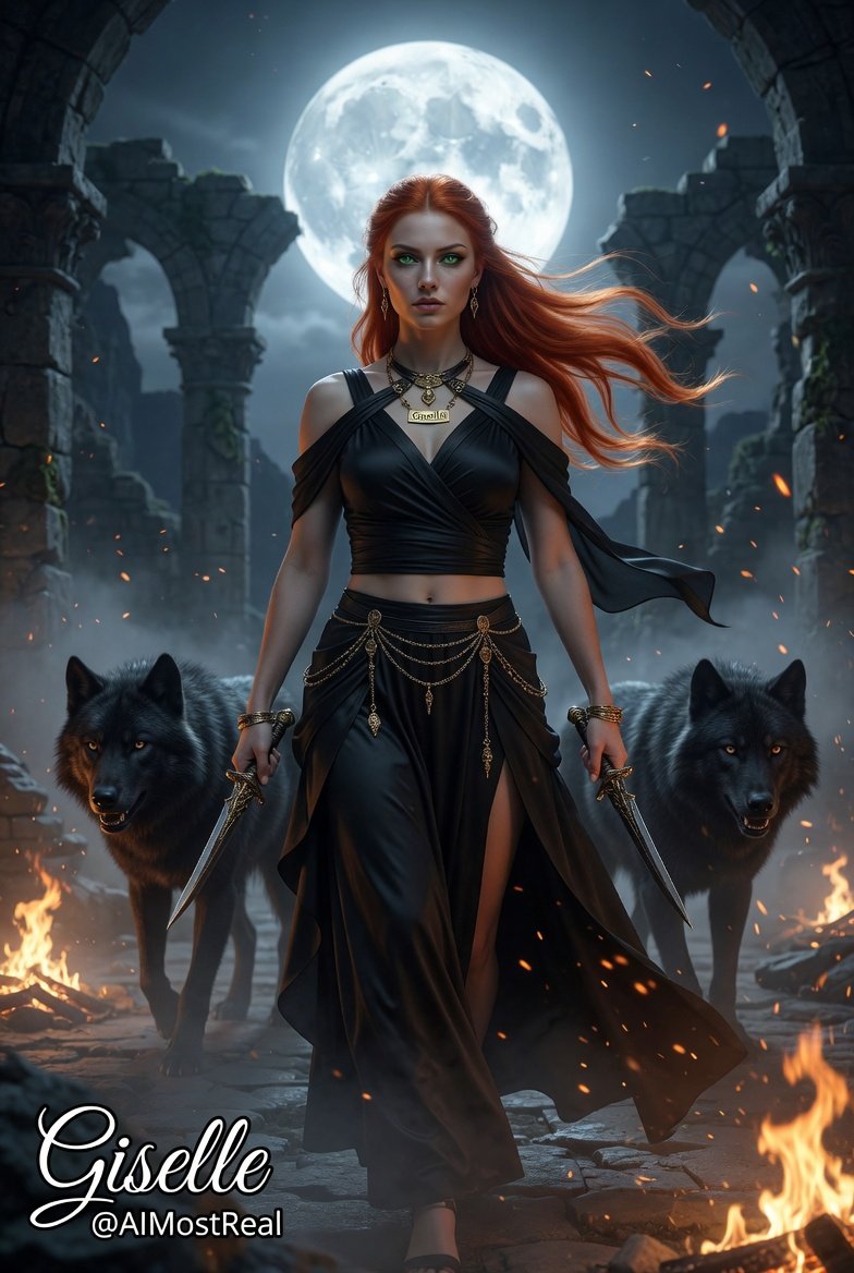 AImostReal's tweet photo. Moonlit guardian of the ancient stones ๐๐บ
With wolves at her side and fire in her blood, she walks the forgotten path between realms.
Some queens rule from thrones. Others command the wild.
#Giselle #MoonlitGuardian #WolfQueen https://t.co/alUHBrgofD