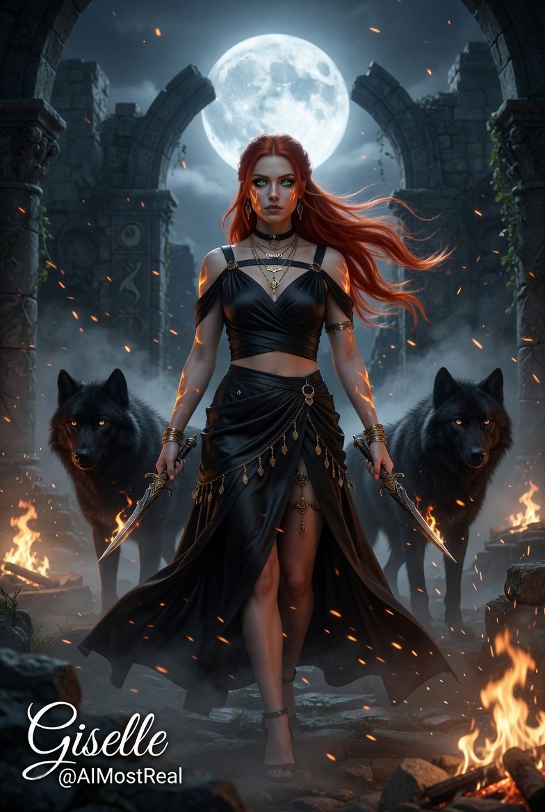 AImostReal's tweet photo. Moonlit guardian of the ancient stones ๐๐บ
With wolves at her side and fire in her blood, she walks the forgotten path between realms.
Some queens rule from thrones. Others command the wild.
#Giselle #MoonlitGuardian #WolfQueen https://t.co/alUHBrgofD