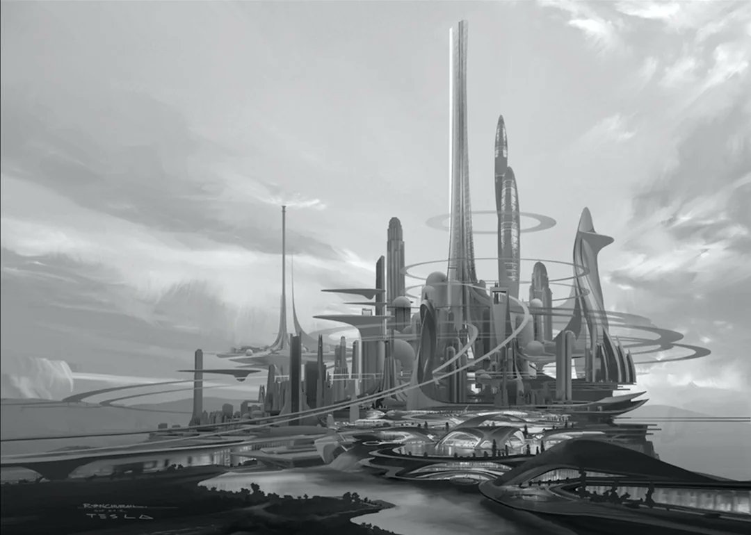 SciFiArchives's tweet photo. Concept art for Tomorrowland (2015) https://t.co/bw3ng9iYw1