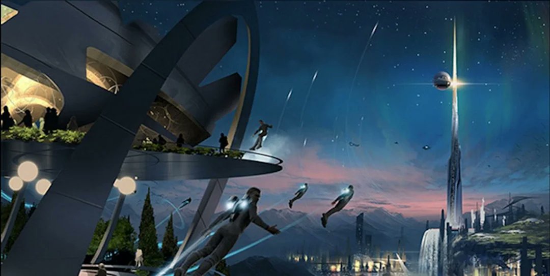 SciFiArchives's tweet photo. Concept art for Tomorrowland (2015) https://t.co/bw3ng9iYw1