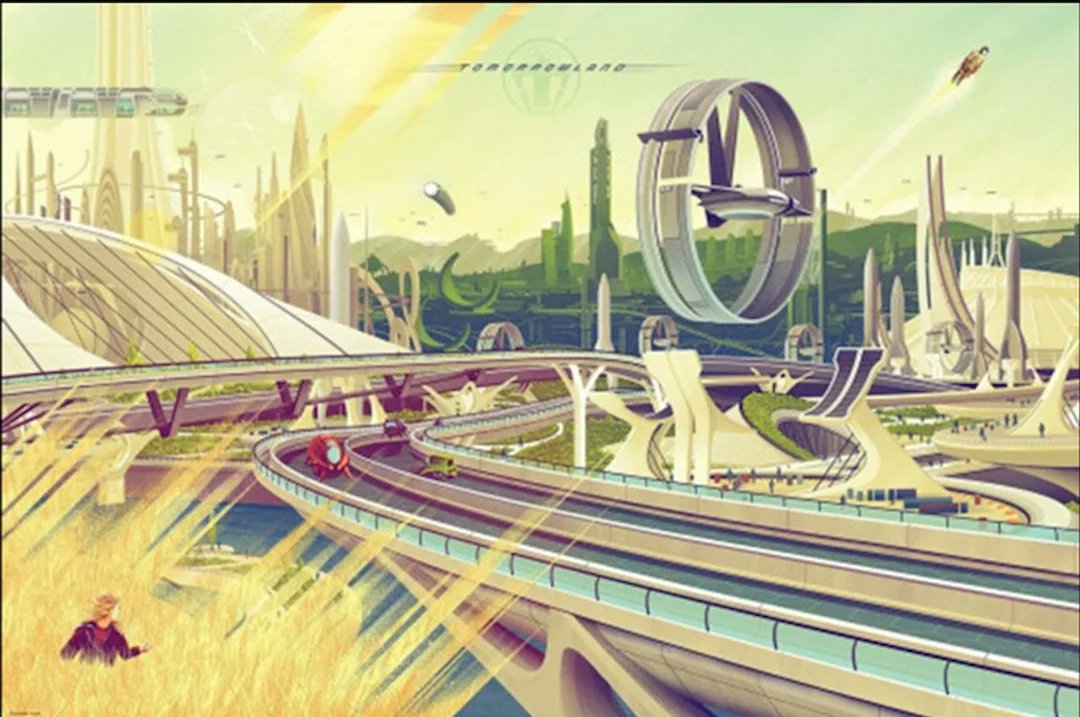 SciFiArchives's tweet photo. Concept art for Tomorrowland (2015) https://t.co/bw3ng9iYw1