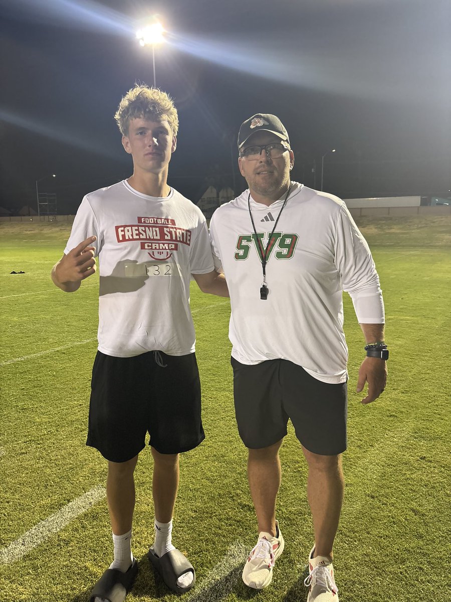 MatthewPonder_5's tweet photo. Had a great time at @FresnoStateFB camp learning great things from coaches 

@CoachKHensley @Jaden_Diamond2 https://t.co/KRQfBfWfI5