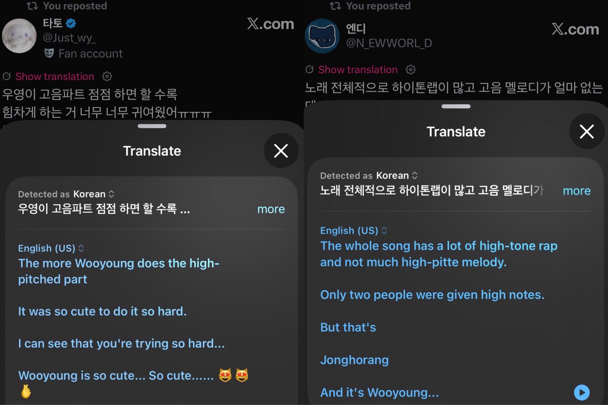 W00LOOKS's tweet photo. ktinys are saying the entire song (BAD) is more rap based and only two people were given high note parts — wooyoung and jongho 

WE ARE SO UP. WOOJJONG VOCALS https://t.co/6QUA6i90kk