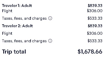 Archerr40's tweet photo. How is this even allowed?  306$ for the ticket and 533$ for taxes and fees????  2 people to Glasgow, Scotland for a week.  LIKE WE DON'T GET TAXED ENOUGH AND THE CEOS MAKE 90 MILLION A YEAR!!!!!  This is fucking outrageous!  #fyp #fypシ゚viral https://t.co/s8YqTQl8sH