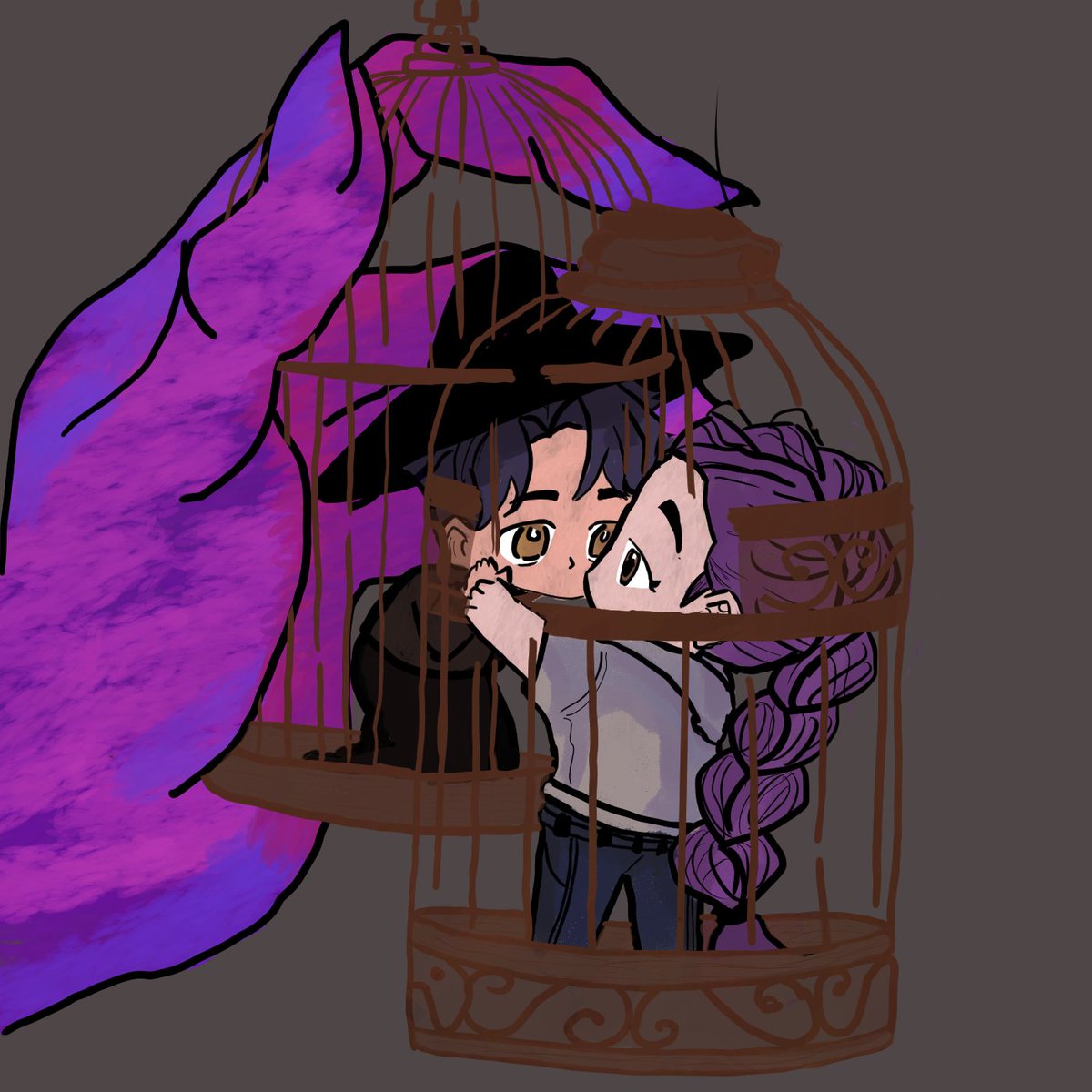 Awan_732's tweet photo. #kpdh #rujinu #jinumi #kpopdemonhunters
Doodle for the rujinucafe's This or That event 💜💙
June 20: Caged https://t.co/3PdQOaRl0z