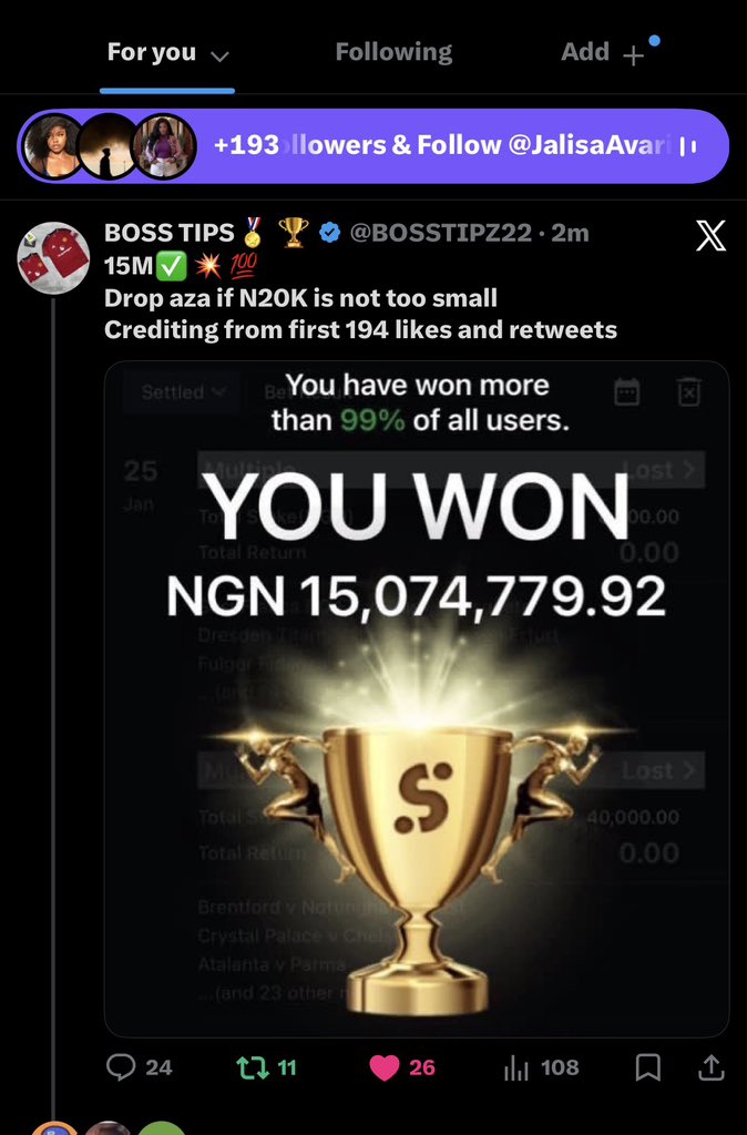 Pablowizzy_091's tweet photo. @BOSSTIPZ22 Make I try my luck lol 

9160073898
Opay https://t.co/mYmg02loZ4