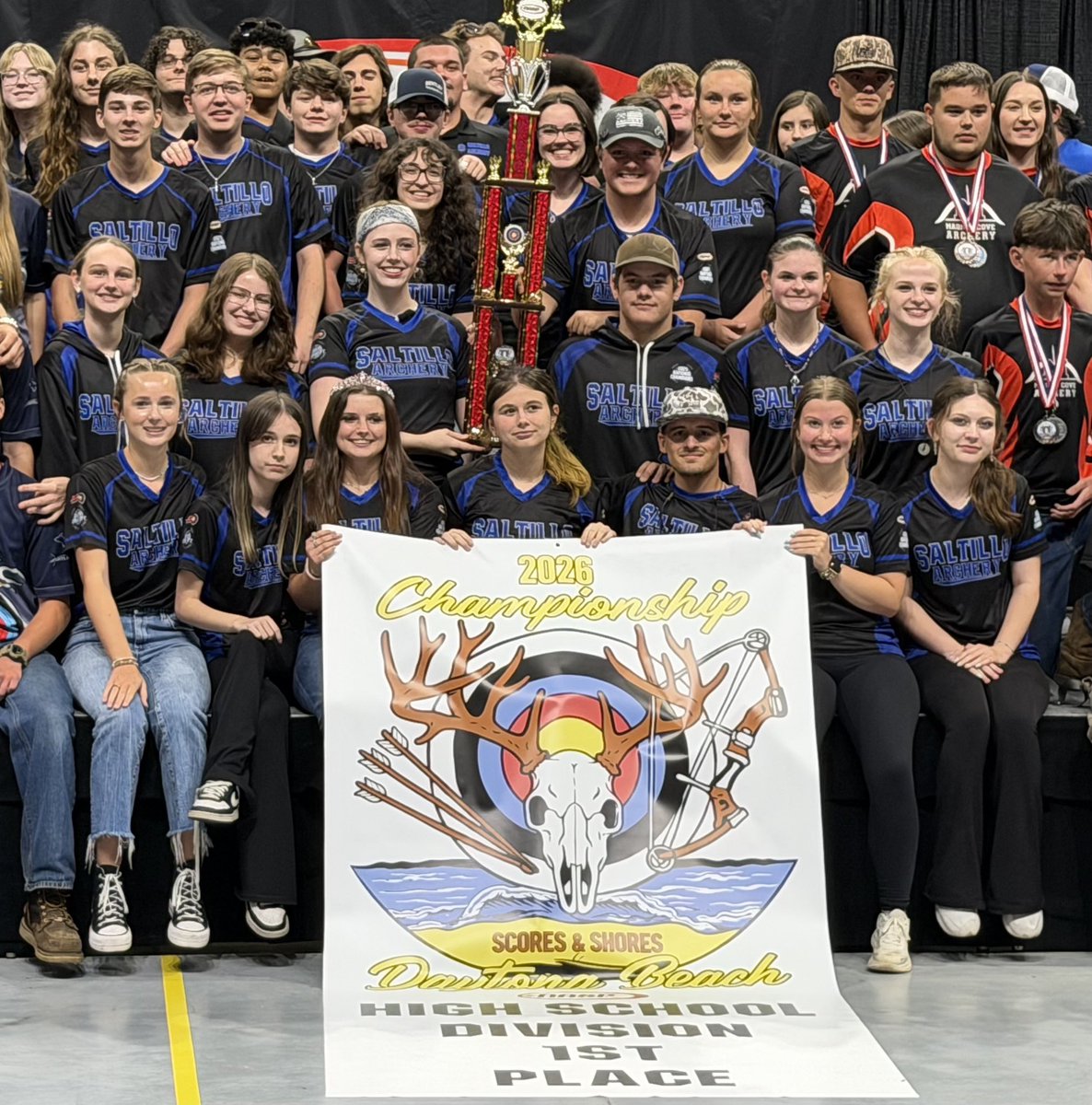 TigersSaltillo's tweet photo. Your Saltillo Tigers Archery Team are Back to Back NASP National Champions! 

They truly are a dynasty!

Congrats Coach Vines and the hardworking archers in our program!

🐅 https://t.co/ydSHQCNHD4