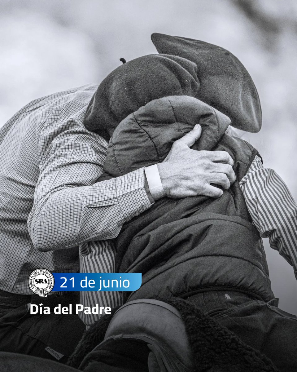 SociedadRural's tweet photo. ¡Feliz Día del Padre!
A quienes acompañan cada paso y transmiten la pasión por el campo.

#DíaDelPadre #SRA https://t.co/CWr5Izng01
