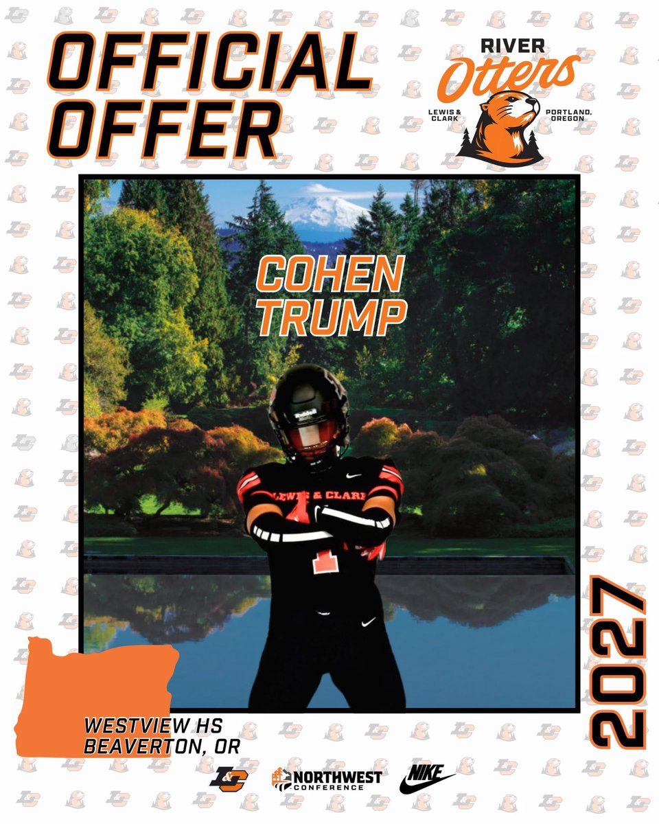 Cohen_Trump_'s tweet photo. After a great camp at @nwbestshowcase_  and conversation with @CoachTgood_ I'm blessed to recieve my second opportunity from @LCOttsFB  
@AndrewNemec @BrandonHuffman @JordanJ_ @NickFarman55 @WestviewCoach https://t.co/ScZdUAuDzL