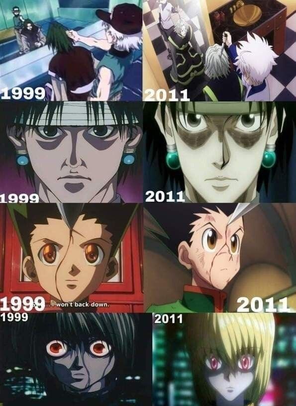 HxH_Content's tweet photo. 1999 vs 2011 https://t.co/w6FOT2h0pY