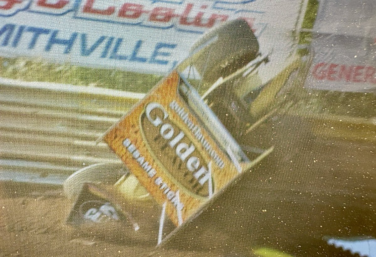 JimBalentine's tweet photo. Ricky Peterson Jr. flips in hot laps at @wcsohio  for @AllStarSprints speedweek 6.20.26 he was ok @SprintCarNews @hosehead33 https://t.co/UqFCjMxqyT