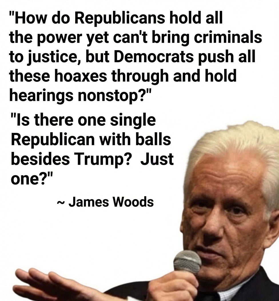 TrumpGirlLove's tweet photo. I always agree with James Woods. 💯🇺🇸 https://t.co/WNUpg2qsSg