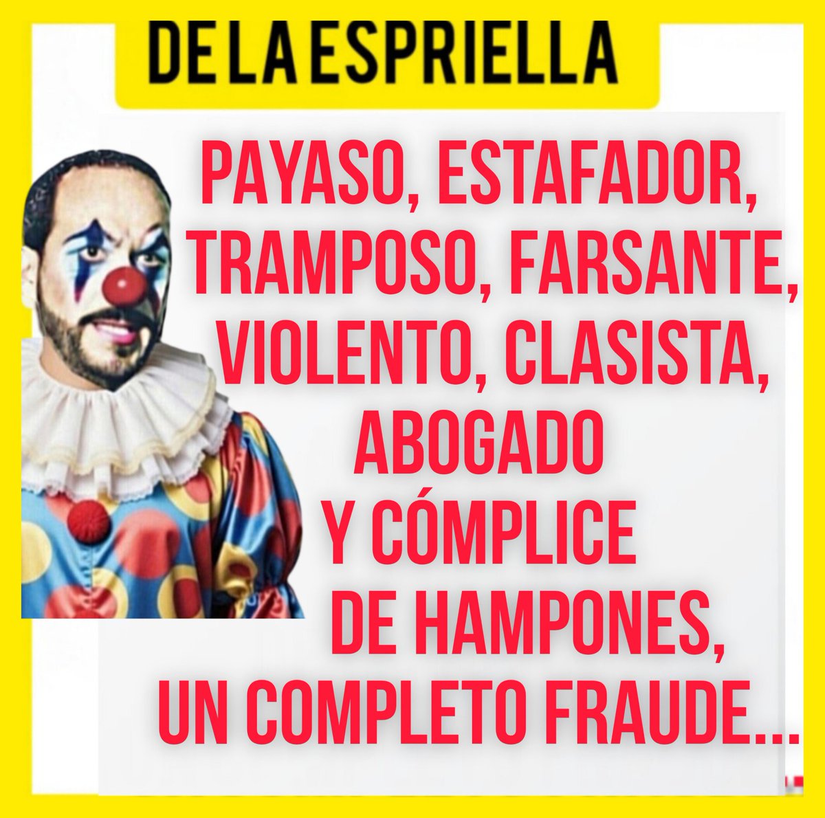 saularte's tweet photo. @marlonky45 @Tony_Libertario Cómo muchos del pueblo apoyan a un tipo que nunca ha hecho nada por el pueblo, sólo lucrarse defendiendo hampones, un ateo declarado que ahora utiliza a Dios para engañar creyentes y conseguir votos. Un tipo clasista, petulante, sin moral ni ética que le da fastidio el pueblo... https://t.co/TIYJCWh1IZ