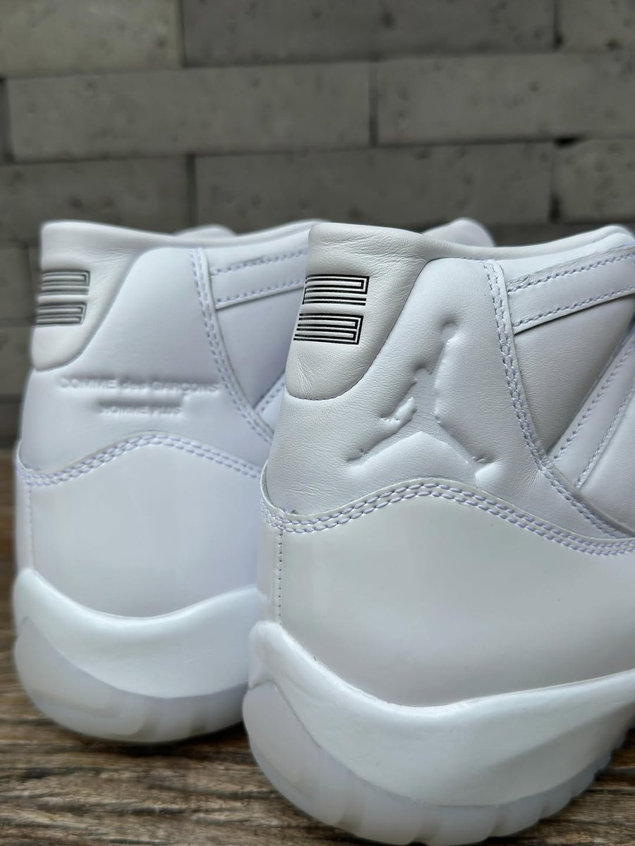 JustFreshKicks's tweet photo. COMME des GARÇONS HOMME PLUS x Air Jordan 11 "White" 🤍

🗓️ September 2026
💰 $250 https://t.co/WISUEvpm4Q