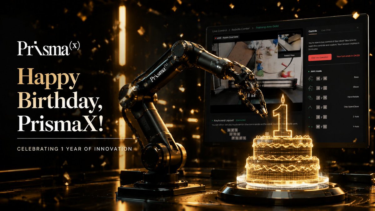 Dungenmaster8's tweet photo. 🎉 My Story With PrismaX

I first discovered PrismaX in September 2025, but at the time I was simply watching the project from the sidelines. Everything changed in January when I decided to become more involved.
#HappyBirthdayPrismaX #MyStoryWithPrismaX https://t.co/aI6VbHta7T
