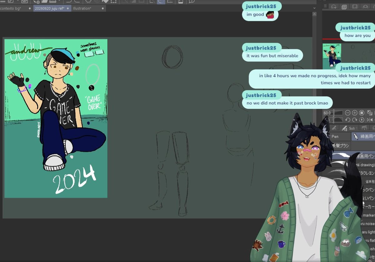 mahaiko_'s tweet photo. hang w us while i cry trying to redraw old refs for #artfight https://t.co/rM3GyFvD6G https://t.co/QbUwGpzlEX