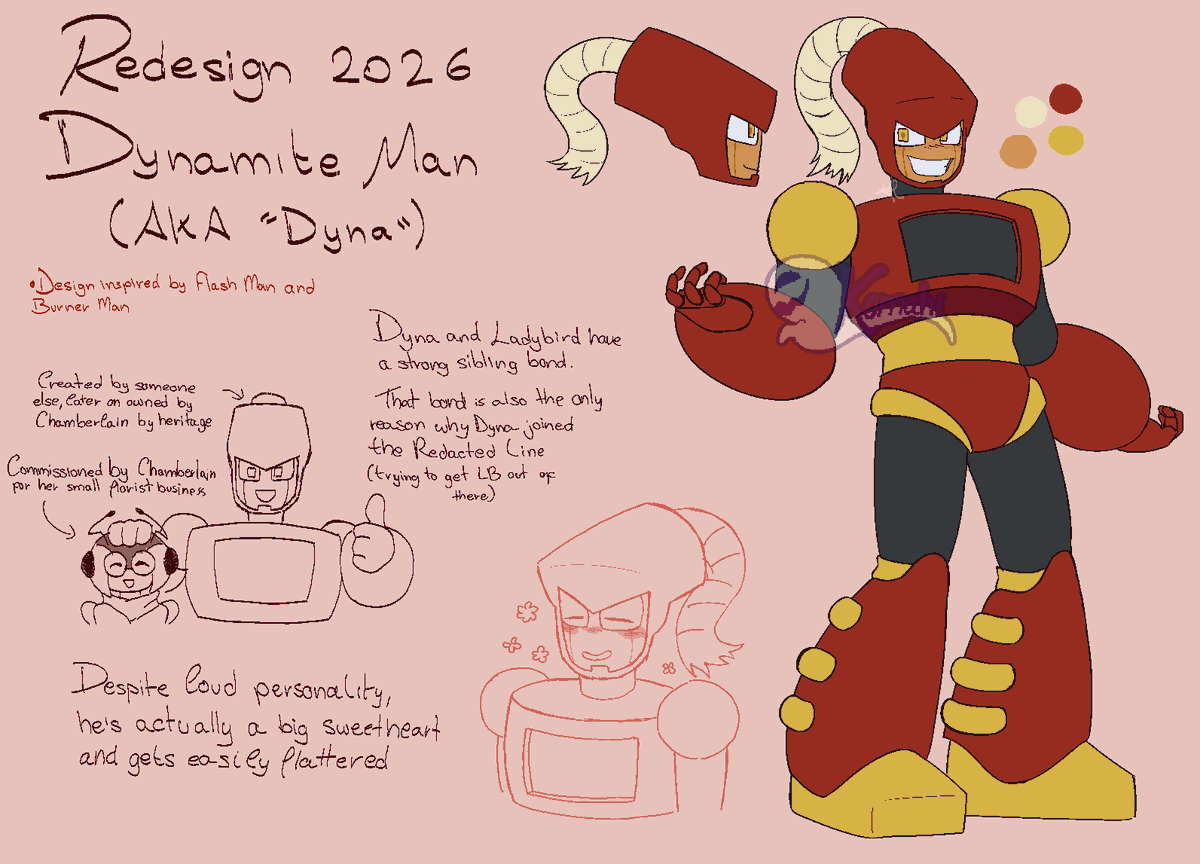 Komahi_Spooks's tweet photo. The explosive guy.
#megaman #megamanoc #oc #art https://t.co/uWI9qjg0p1